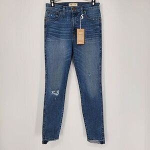 Madewell Curvy High-Rise Skinny Jeans Drop‎ Step-Hem Edition Size 31 NEW